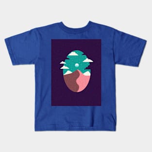 distressed landscape Kids T-Shirt